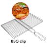 1pc Stainless Steel Vegetable BBQ Grilling Basket; Easy To Clean Grill Basket; Grill Accessories; Portable Folding Fish Grilling Basket With Removable